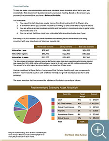 Sample report page