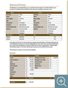 Sample report page
